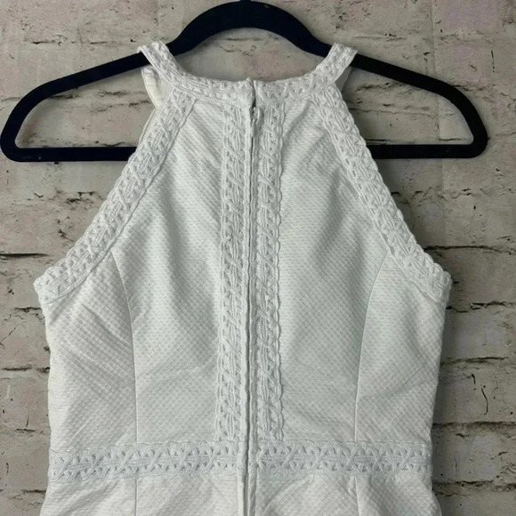 Lilly Pulitzer 00 Charlize Stretch Shift Dress Resort White Lined Halter Bridal - Picture 8 of 10